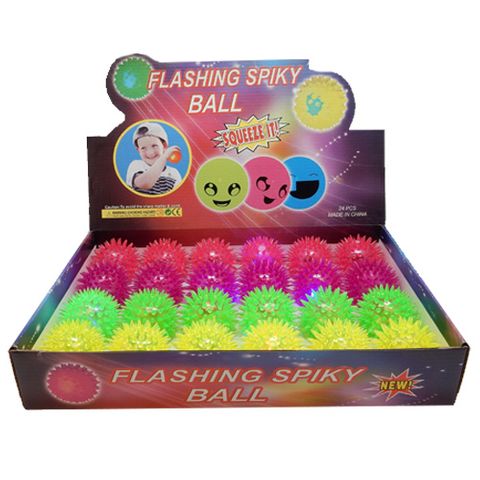 SPIKEY LIGHT UP BALL ASSTD