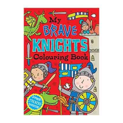 COLOURING BOOK KNIGHTS 72PG