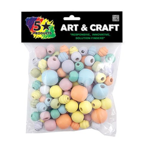 BEADS PASTEL ASSORTED 50GM