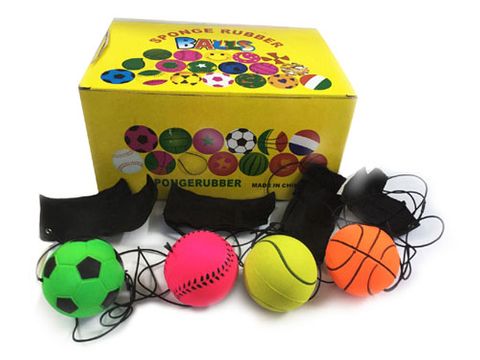 BALL RUBBER WITH WRIST BAND