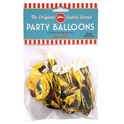 BALLOONS MULTI COLOURED TIE DYED 8PC