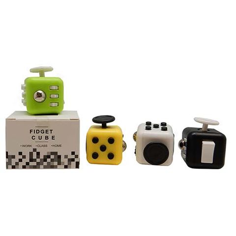 FIDGET CUBE ASSTD COLOURS