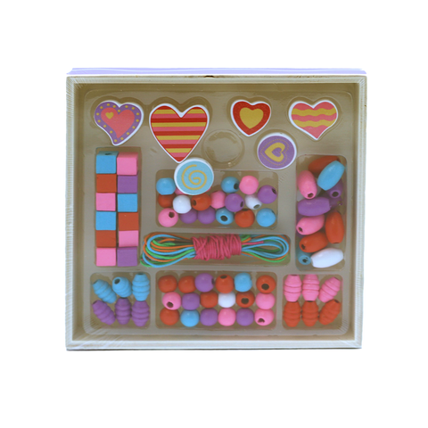 WOODEN BEAD KIT - SWEET HEART