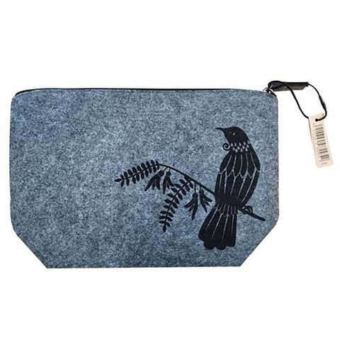 ACCESSORY BAG FELT NZ TUI 28.5 CM GREY