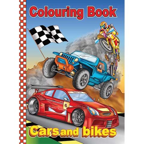 COLOURING BOOK CARS & BIKES