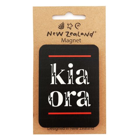 MAGNET NZ KIA ORA 7.5 CM WOOD