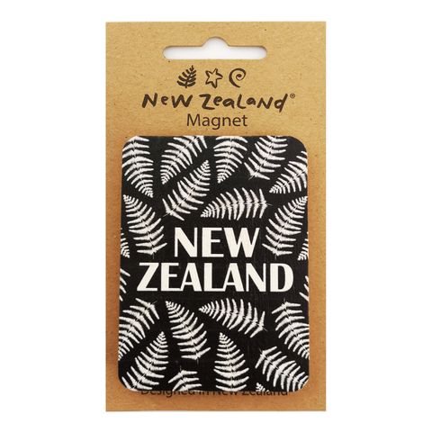 MAGNET NZ FERN 7.5 CM WOOD