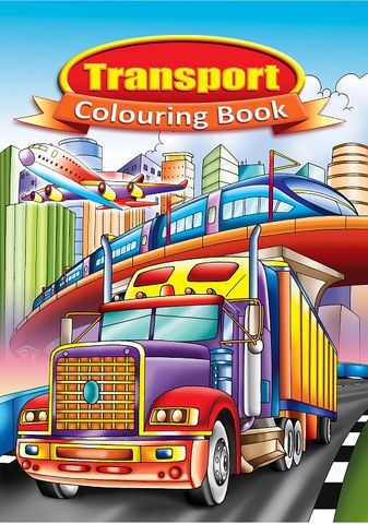 COLOURING BOOK TRANSPORT