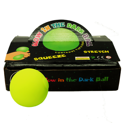 SQUISH BALL GLOW IN THE DARK DISPLAY 12