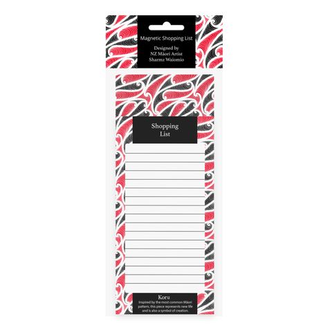 SHOPPING LIST NZ MAORI 20CM 60 PGS^