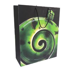 GIFT BAG LARGE KORU GREENSTONE