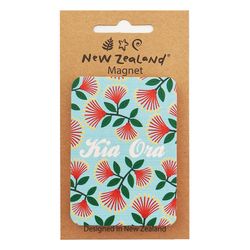 MAGNET NZ POHUTUKAWA 7.5 CM WOOD