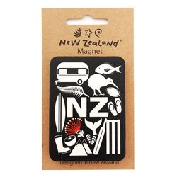 MAGNET NZ ICONS 7.5 CM WOOD