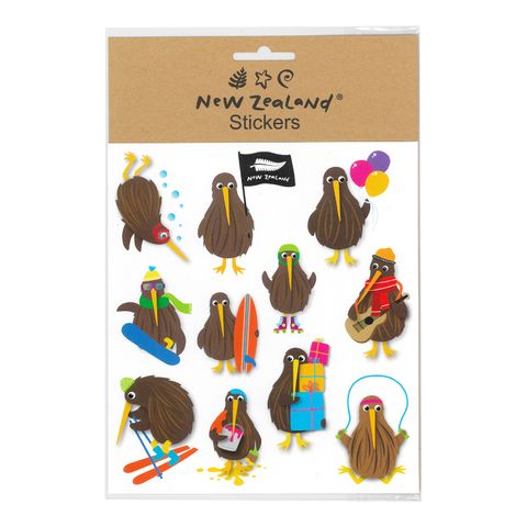 STICKER NZ PLAYFUL KIWI