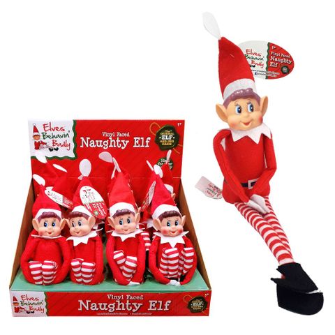 XMAS NAUGHTY ELF 30CM