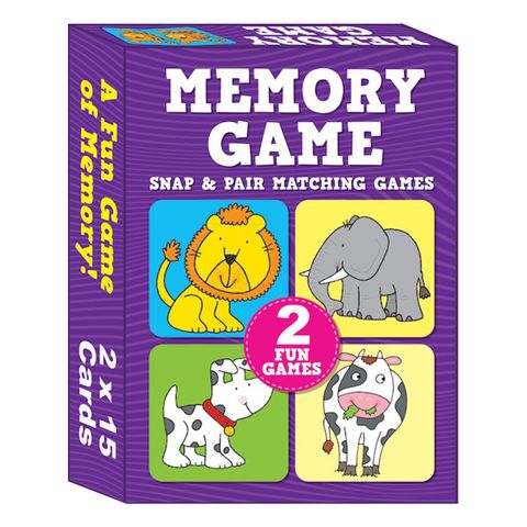 MEMORY GAME ANIMALS 30 CARDS