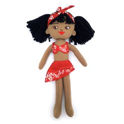 SOFT DOLL NZ PASIFIKA GIRL 40CM