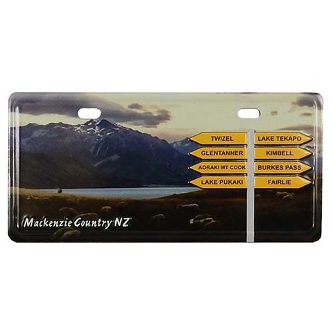 MAGNET LICENCE PLATE 10X5CM MACKENZIE COUNTRY