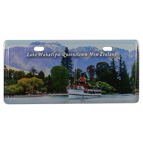 MAGNET LICENCE PLATE 10X5CM LAKE WAKATIPU QTN