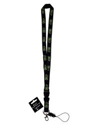 LANYARD NZ TIKI DESIGN BLACK 19MM