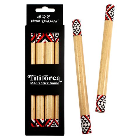 NZ TI RAKAU GAME SET INCL 4 STICKS