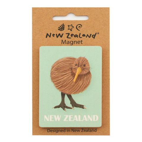 MAGNET NZ CUTE KIWI 7.5 CM WOOD