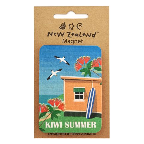 MAGNET NZ KIWI SUMMER 7.5 CM