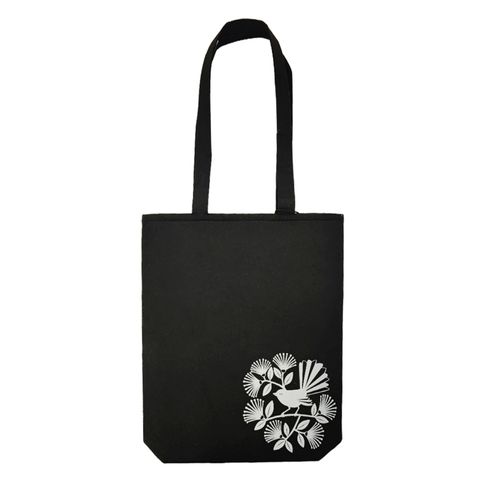 TOTE BAG FELT FANTAIL 38X32CM BLACK