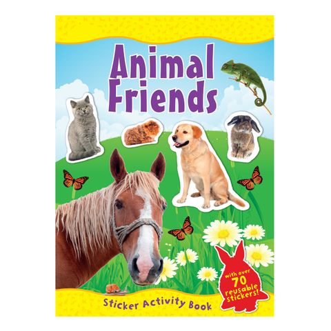 STICKER ACTIVITY BOOK ANIMAL FRIENDS A4 16PGS