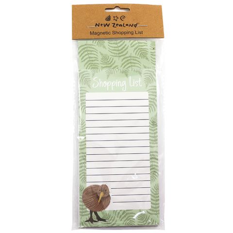 SHOPPING LIST NZ KIWI/FERN 60 SHEETS