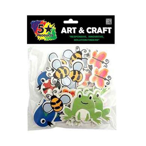 SOFT STICKERS INSECTS 30PC^