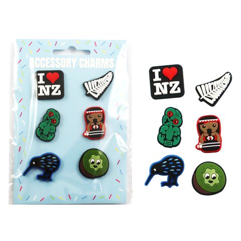 CHARMS SOFT NZ KIWIANA 6PC