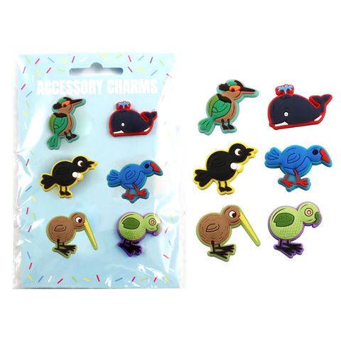 CHARMS SOFT NZ WILDLIFE 6PC