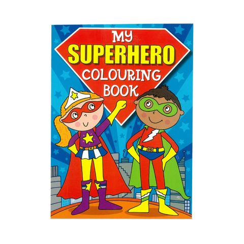 COLOURING BOOK SUPER HERO 56PG 270X197