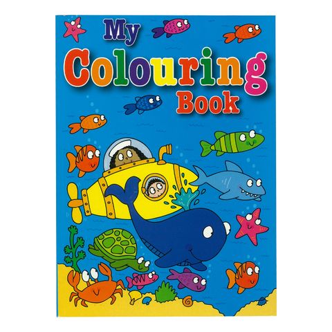 COLOURING BOOK SUBMARINE 270X197MM 112PG