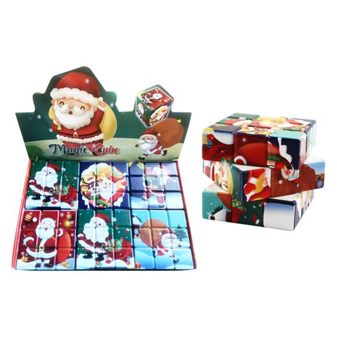 XMAS PUZZLE CUBE 3X3 57MM