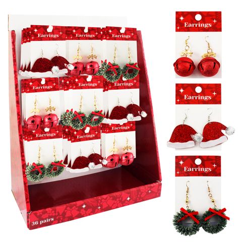 XMAS EARRINGS NOVELTY 3ASST