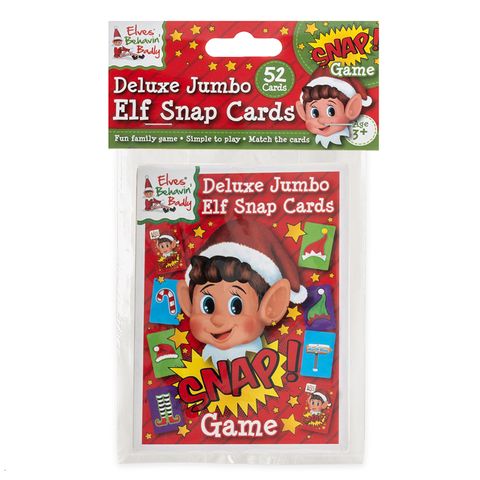 XMAS ELF JUMBO SNAP CARD GAME 52PC