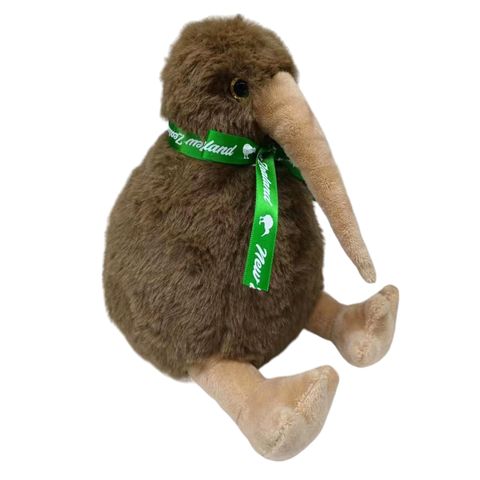 KIWI SOFT TOY NZ W/RIBBON 17CM