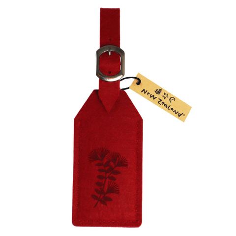 LUGGAGE TAG NZ RPET FELT POHUTUKAWA