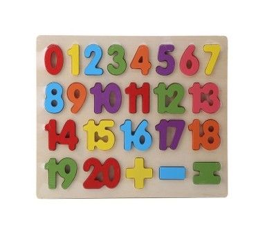 WOODEN PUZZLE NUMBERS 1-20