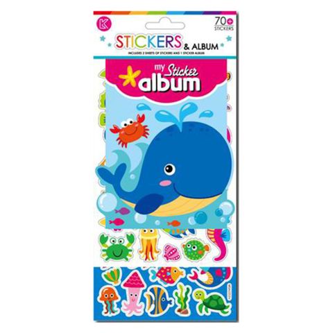 LK STICKER ALBUM SEAL LIFE WITH STICKERS