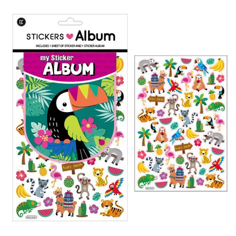 LK STICKER ALBUM TOUCAN WITH STICKERS