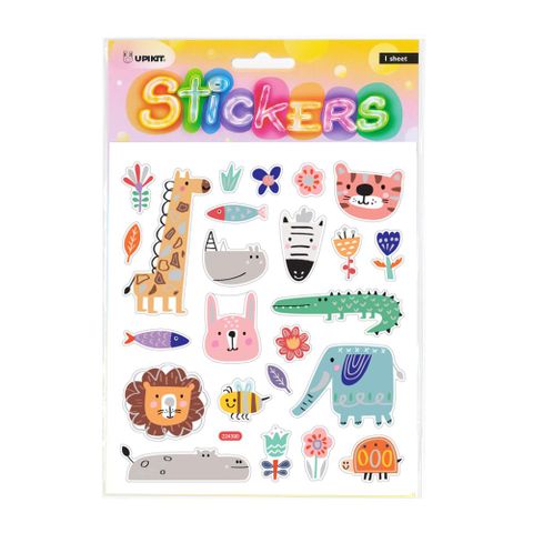 UPIKIT STICKERS ASSORTED ANIMALS