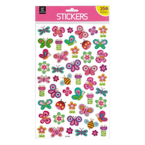 LK STICKERS LASER BUTTERFLIES