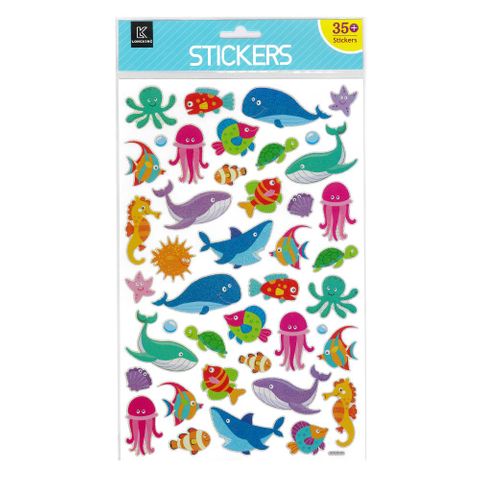 LK STICKERS LASER SEALIFE