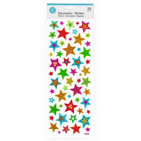 LK STICKERS STARS COLOURFUL