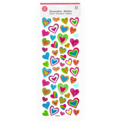 LK STICKERS LOVE HEARTS