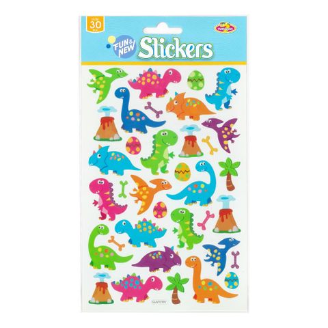 LK STICKERS DINOSAURS GLITTER