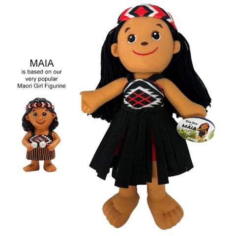 MAIA - MAORI GIRL SOFT DOLL 33CM